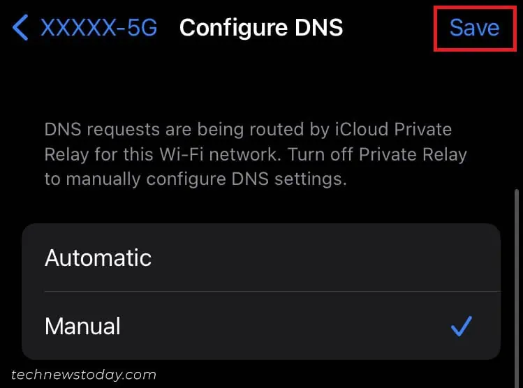 Phone Connected to WiFi but No Internet? Try These 7 Fixes 20 save-configured-dns-ios