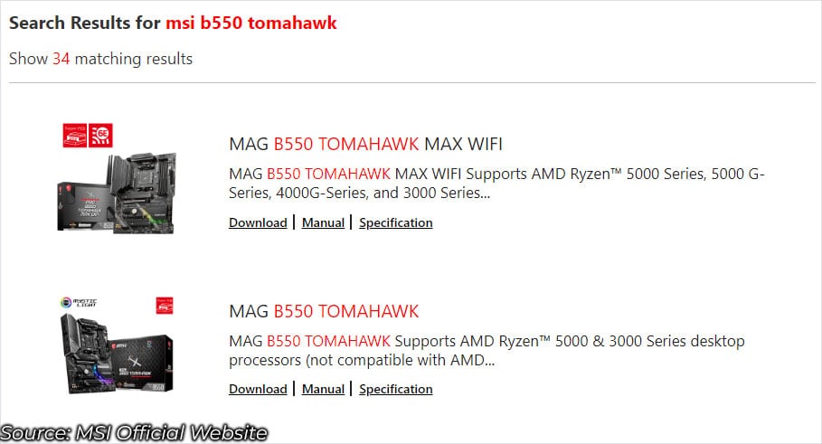 select motherboard manufacturer driver