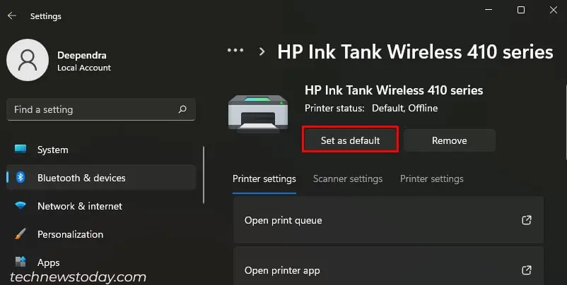 How to Fix a Printer That's Not Printing 14 set-as-default-for-hp-printer