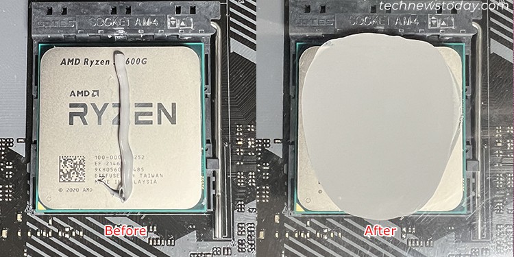 Best Thermal Paste Pattern: 5 Methods Tested 4 single-line-pattern-thermal-paste-spread