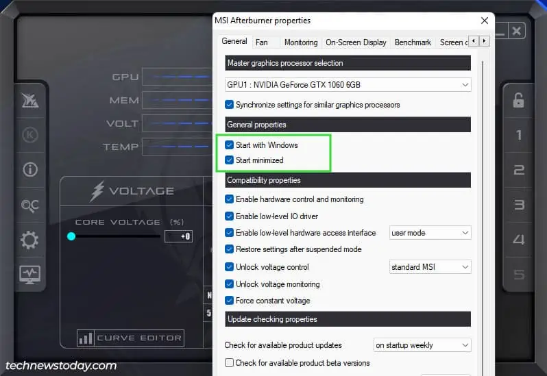 "MSI Afterburner Overclocking: A Step-by-Step Guide" 16 start-afterburner-with-windows