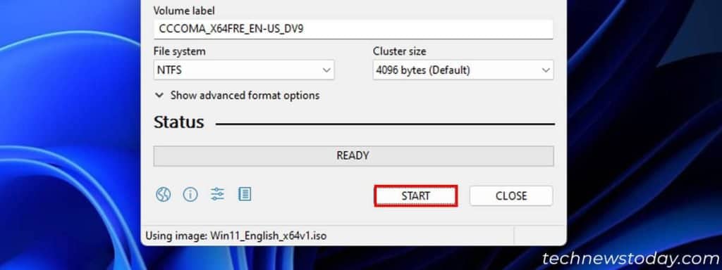 How to Download and Use Rufus 8 start-rufus-initiate-process