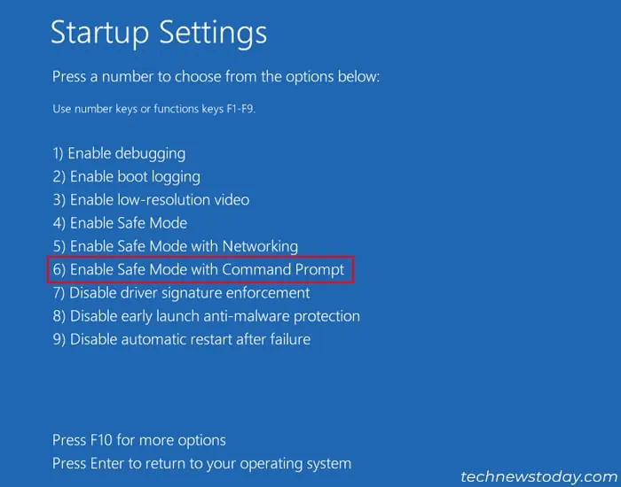 startup-settings-f6-or-6-enable-safe-mode-with-command-prompt