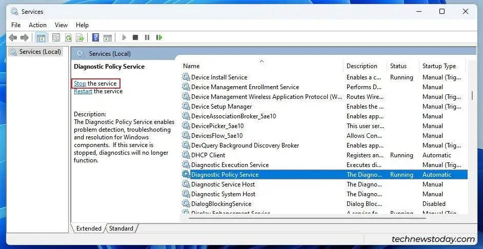 How To Fix System Interrupts 100% CPU Usage 10 stop-diagnostic-policy-service