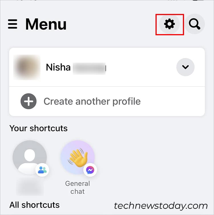 tap on Menu and go to Settings