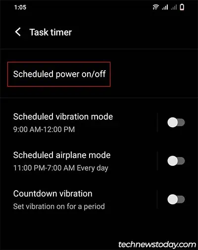 tap-scheduled-power-on-off