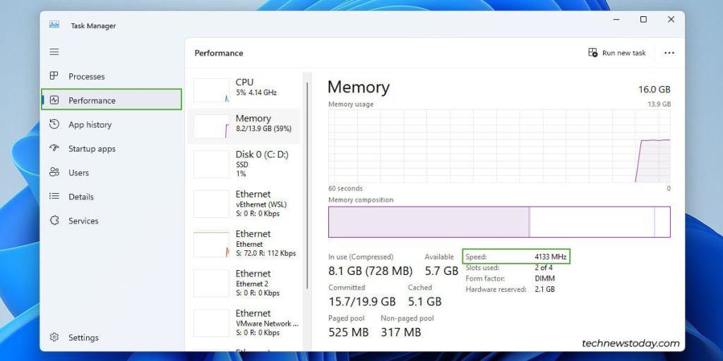 How To Check If XMP Is Enabled 3 task manager memory speed
