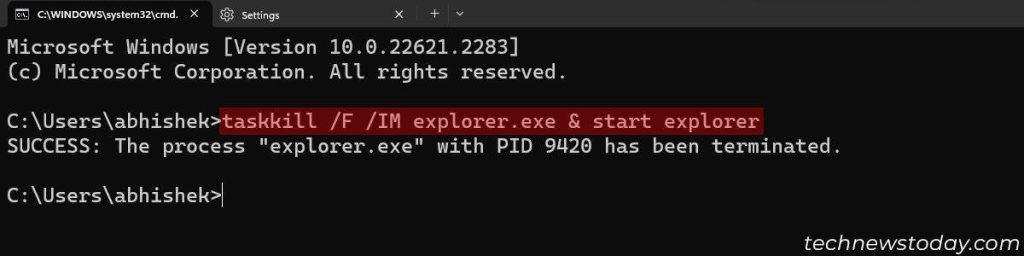 Can’t Click On Anything In Windows? Here's Your Quick Fix Guide! 3 taskkill-f-im-explorer-exe-start-explorer-restart-windows-explorer