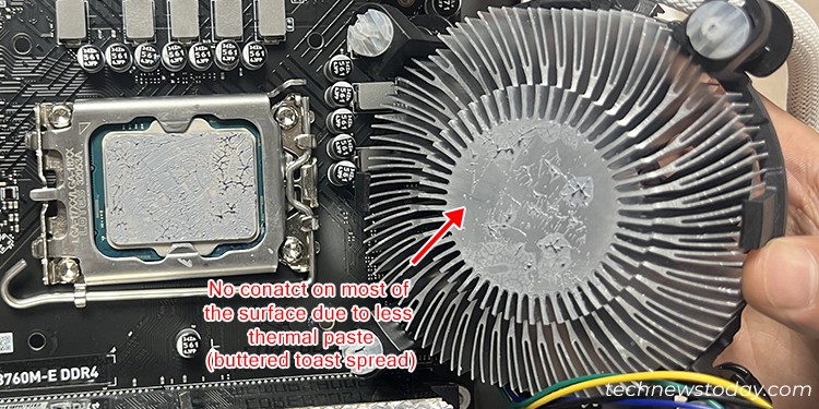 How Much Thermal Paste on CPU? When is it Too Much 1 thermal-paste-contact-heatsink-cpu-surface