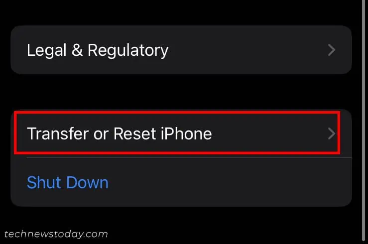 Phone Connected to WiFi but No Internet? Try These 7 Fixes 26 transfer-or-reset-iphone