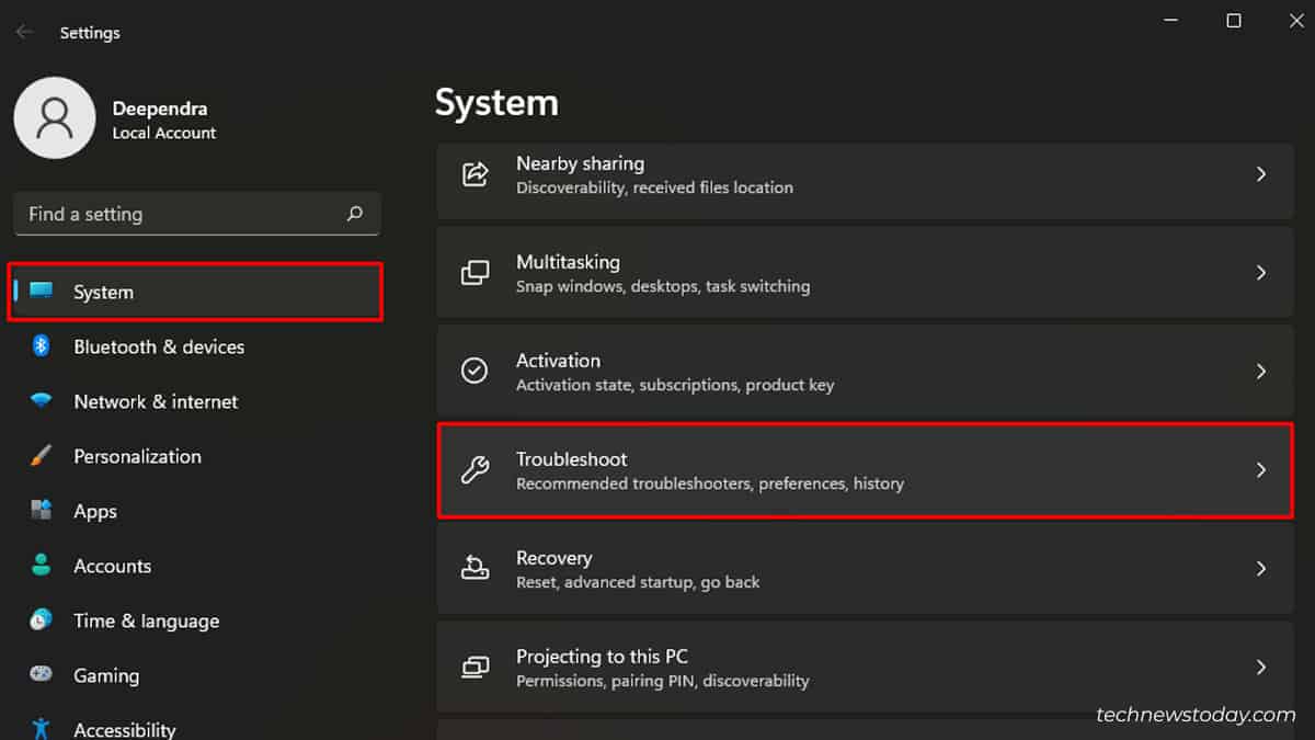 troubleshoot-in-system-settings