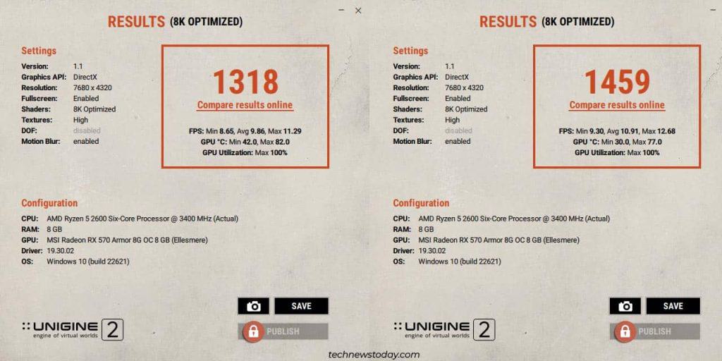 unigine superposition rx 570 benchmark