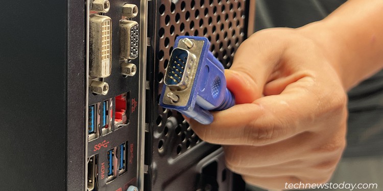 How to Open a PC Case Safely 5 vga-cable-plug-in-pc-case