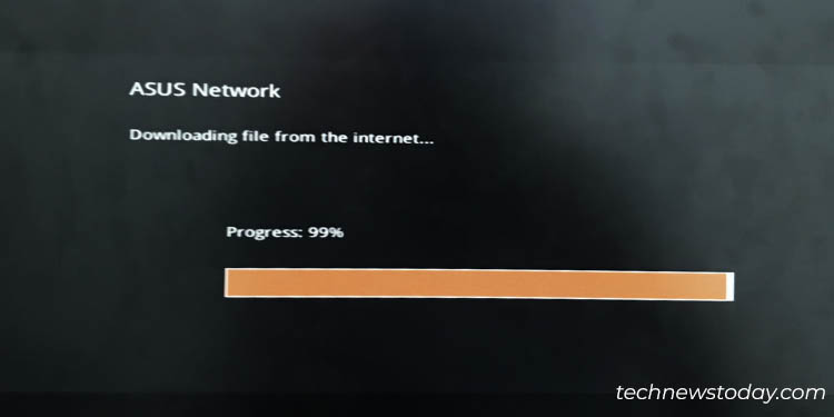 wait for bios file to be downloaded