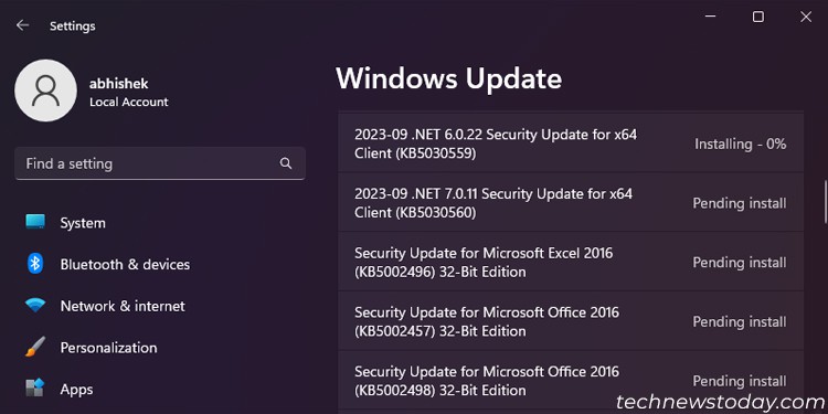 What Happens if You Turn Off Your Computer During an Update? 2 windows-update-installation