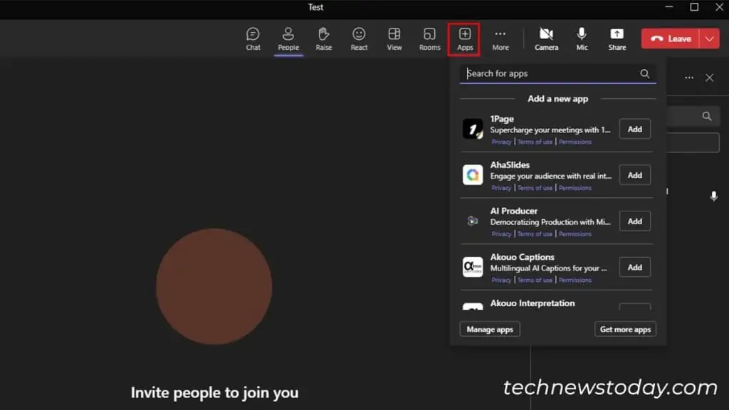 How to Use Microsoft Teams 18 Add-Apps-during-teams-call-1-1024x576