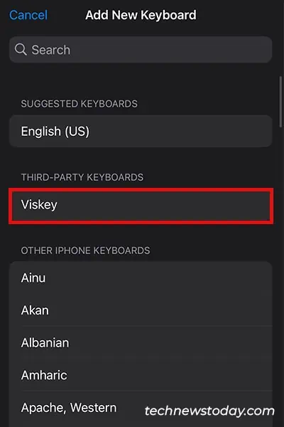 Add-Third-party-keyboard