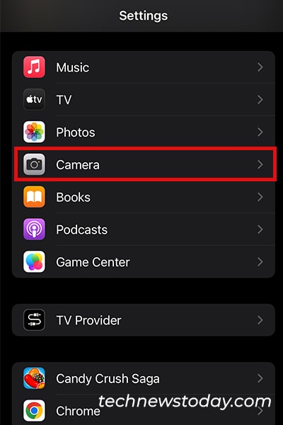 Camera App Settings