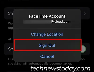 SharePlay Is Not Working? 9 Ways to Fix it 10 Choose-the-Sign-Out-option