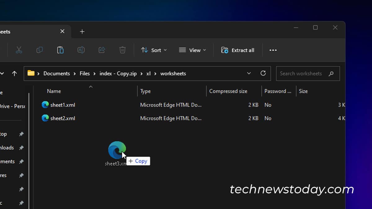 Copy file back to folder