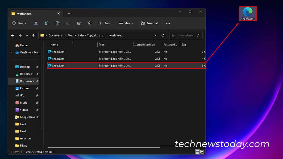 Drag and drop to desktop