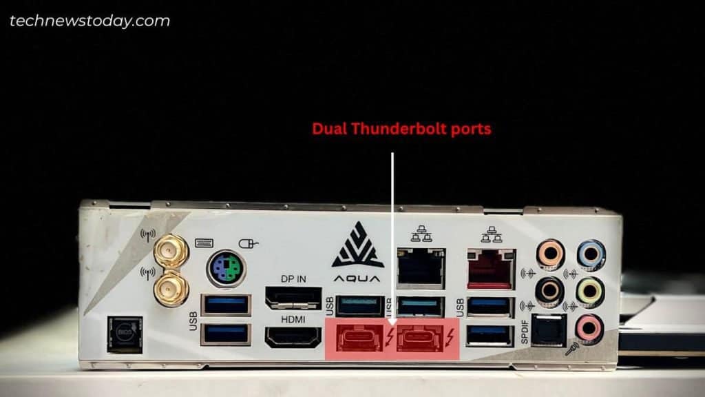 Thunderbolt Header and Ports (Complete Guide) 1 Dual Thunderbolt ports