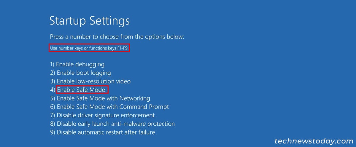 Enable-Safe-Mode