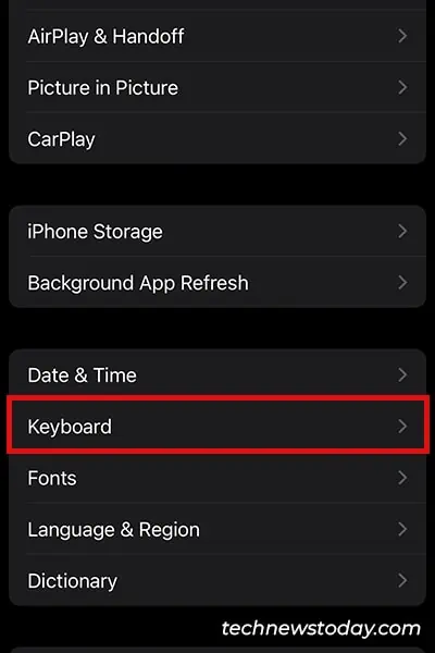 Keyboard-Settings