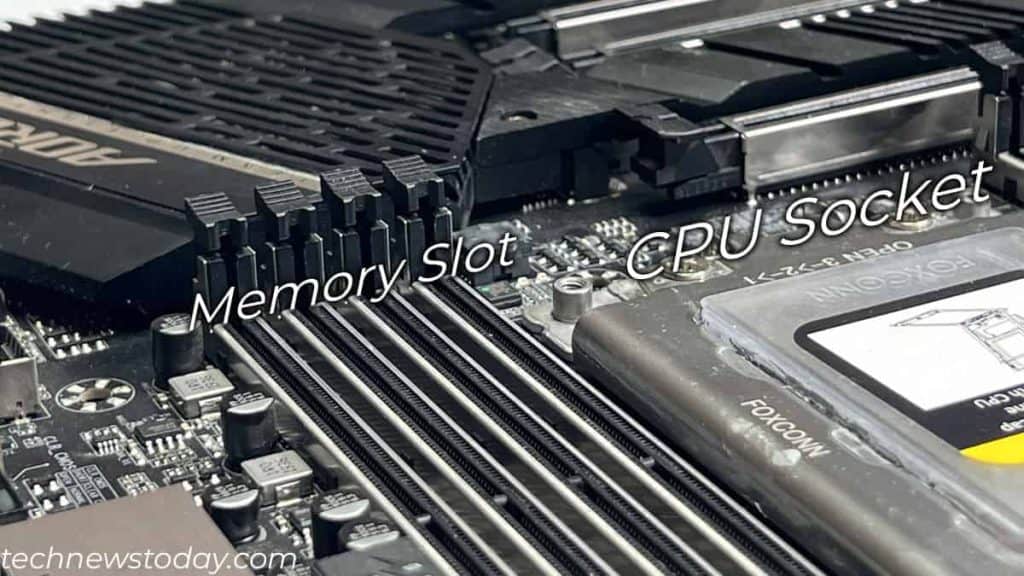 memory slot location motherboard