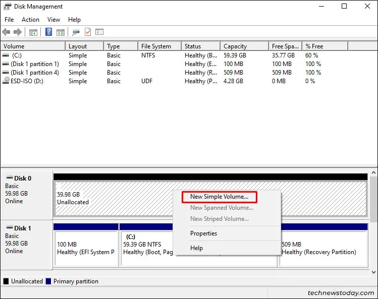 New-simple-volume-on-new-disk