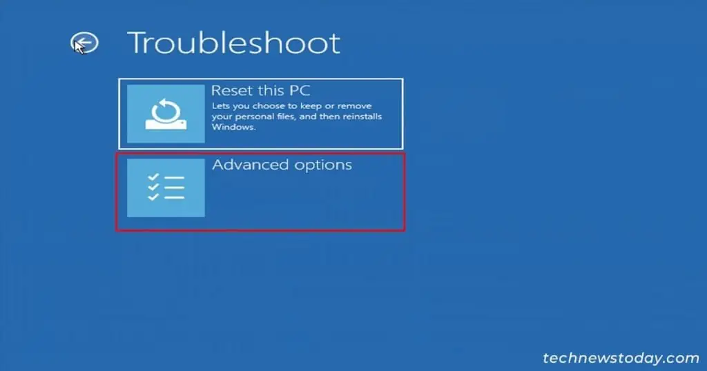 How to Fix Undoing Changes Made to Your Computer 10 Select-Advanced-Options-1024x538