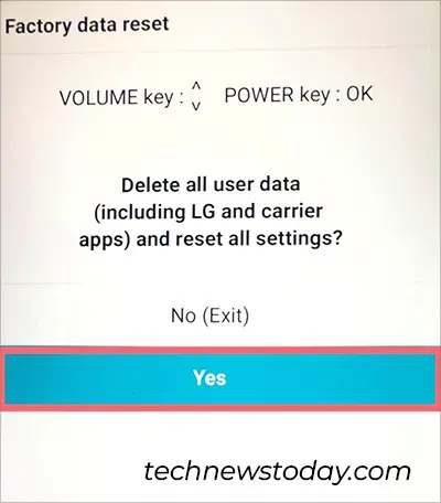 Select-Yes-to-reset-LG-phone