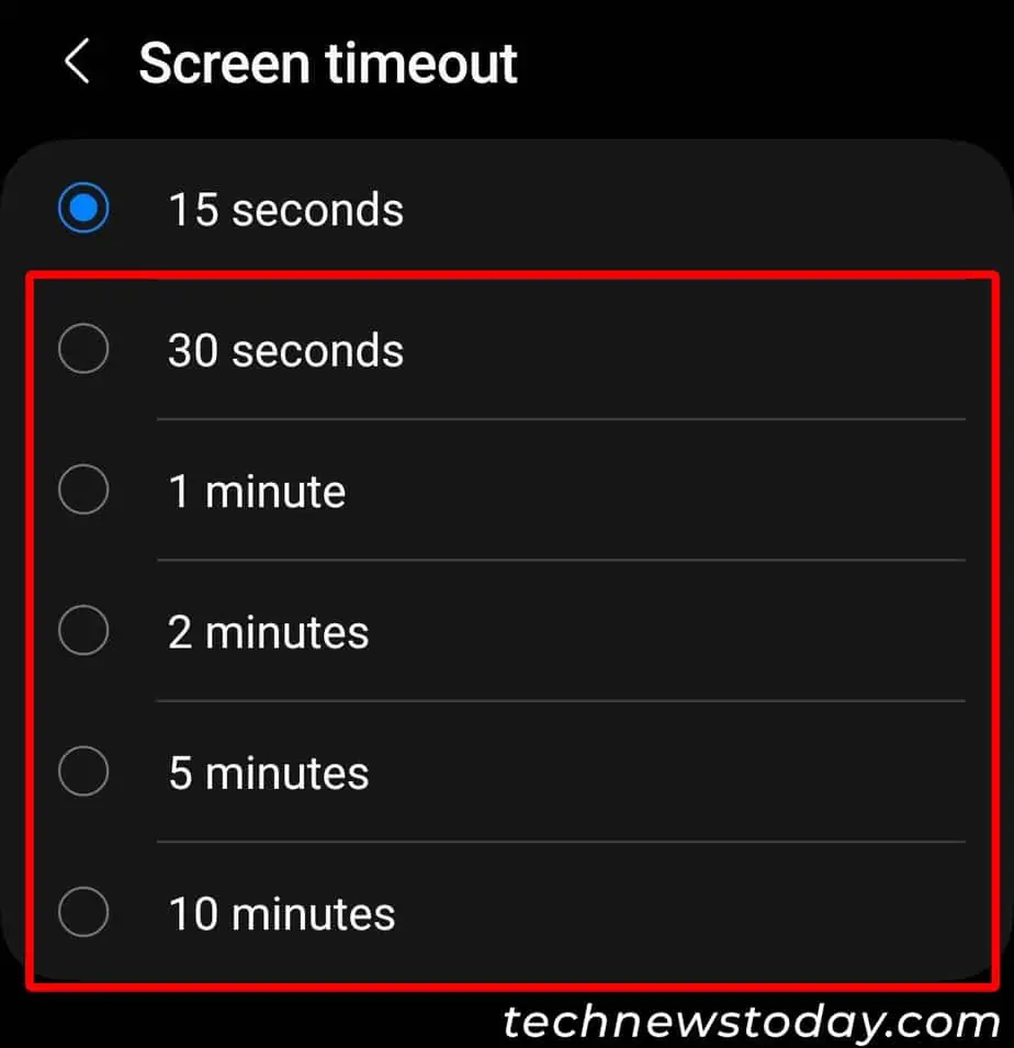 Select-longer-screen-timeout-Android
