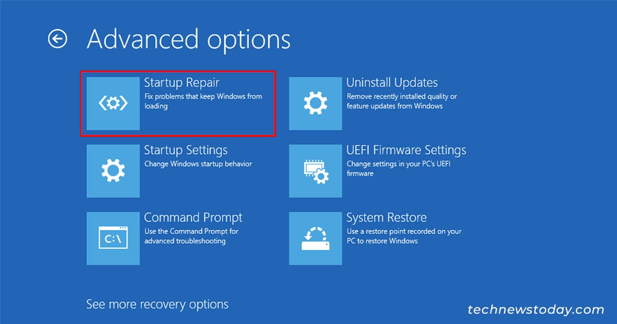 Select-the-Startup-repair-option