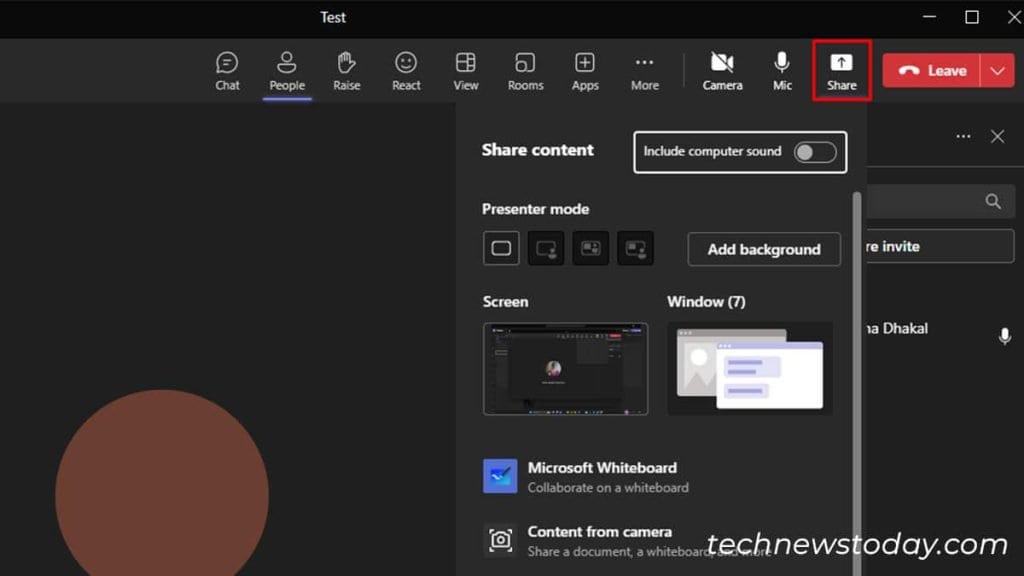 How to Use Microsoft Teams 13 Share Screen Teams