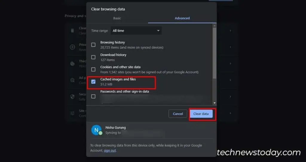 Tick-the-option-for-Cached-images-and-files-and-hit-Clear-data-1-1024x544