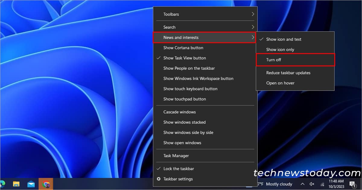 Turn-off-News-and-Interests-Windows-10