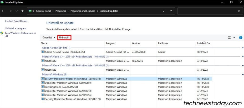 Computer Won’t Play Videos? Try These 7 Fixes 7 Uninstall Update