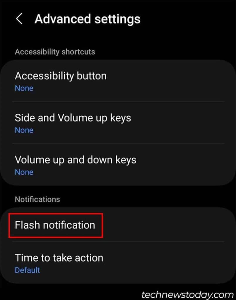 How To Turn Off Flash Notification
