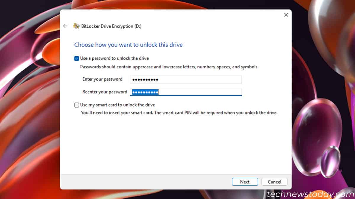 bitlocker-use-password-next