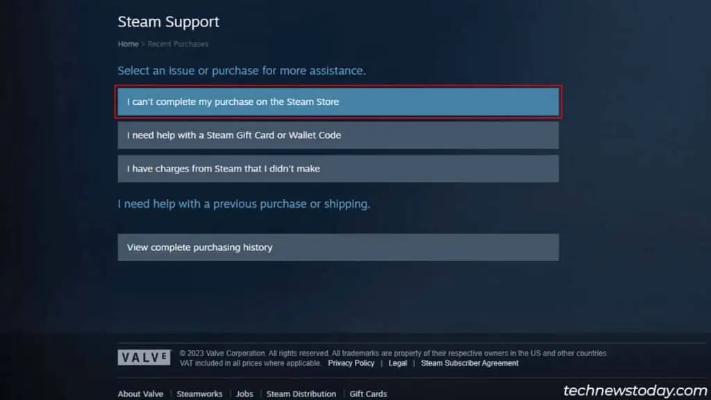 Steam Pending Transaction? How to fix it 10 can-complete-my-purchase-1024x576