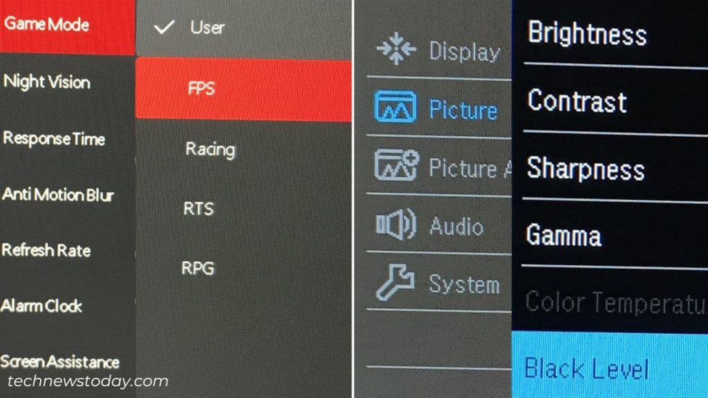 change additional settings to fix monitor ghosting