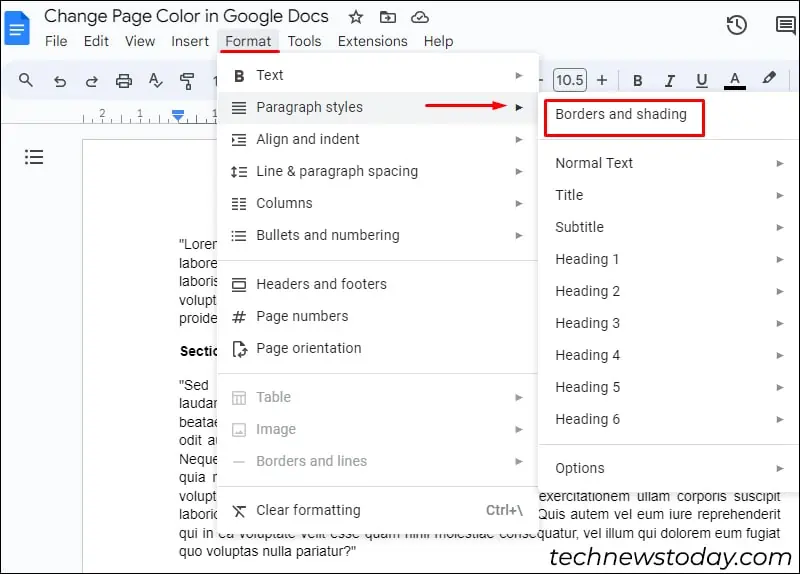change-page-color-in-google-docs-for-a-section
