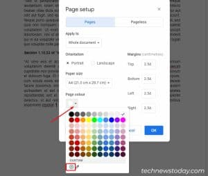 How To Change Page Color In Google Docs