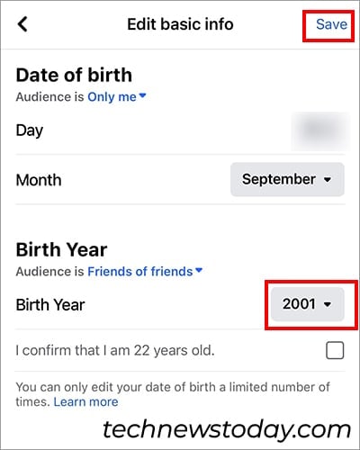 choose your Birth Year