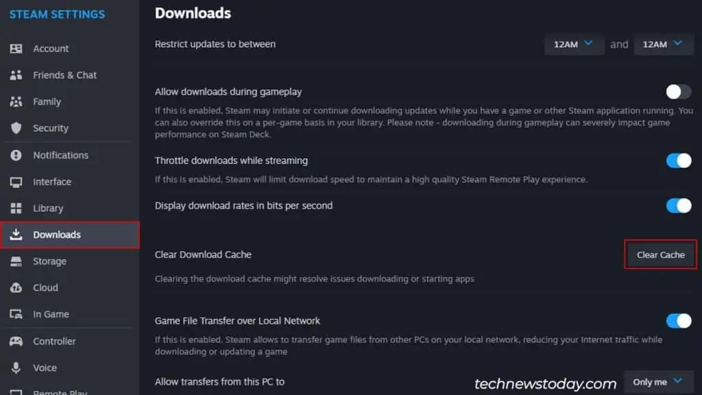 Steam Not Enough Disk Space? Here are 7 Fixes You Can Try 14 clear-download-cache-button-1-1024x576