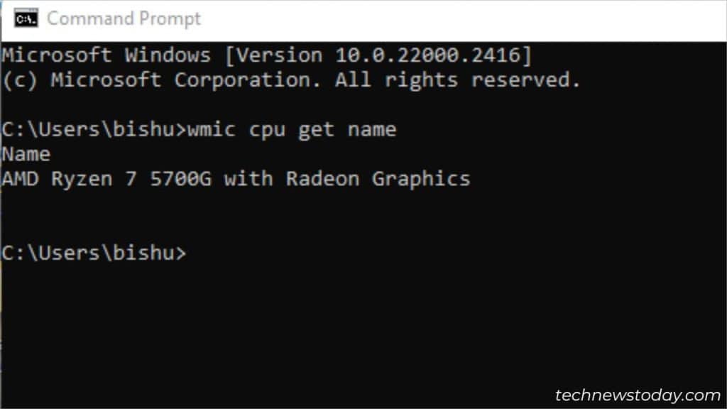 4 Ways to Check What CPU You Have 8 command prompt cpu
