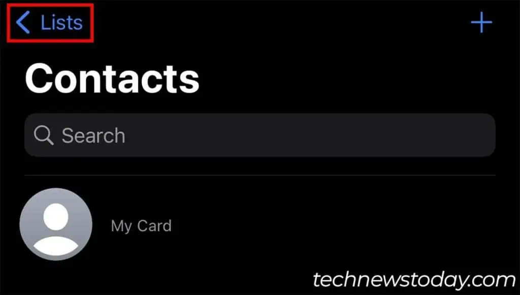 iPhone Not Saving Contacts? Here’s How to Fix It 12 contact-lists-1024x582