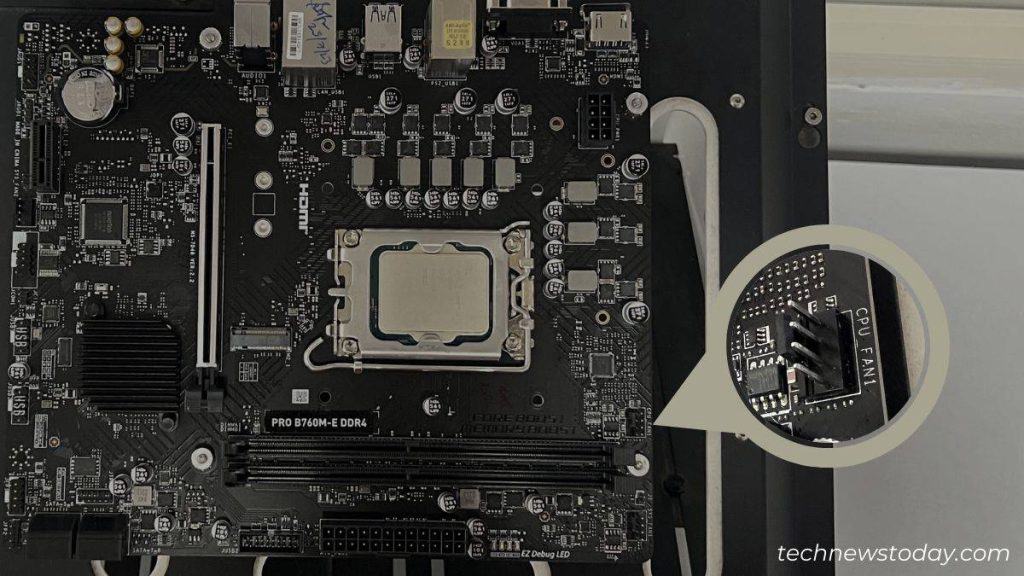 CPU Fan Header Connecting Properly To Motherboard