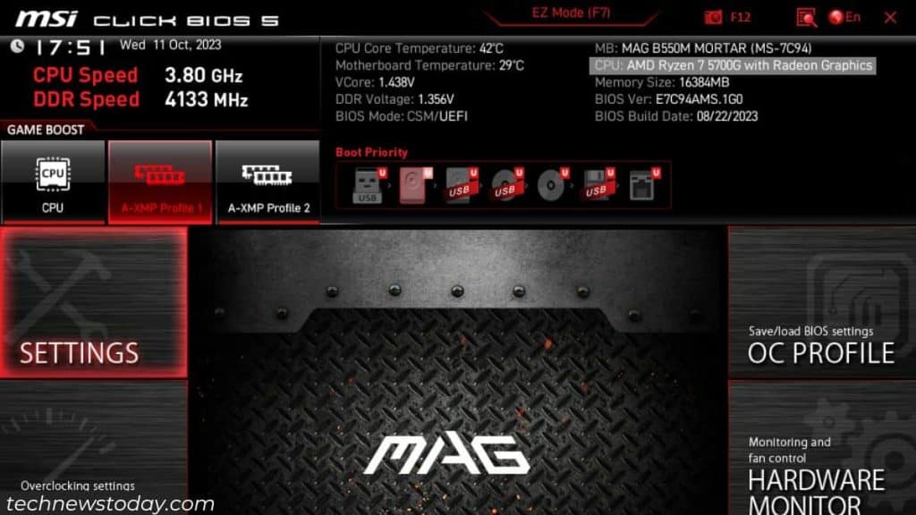4 Ways to Check What CPU You Have 1 cpu information from msi bios